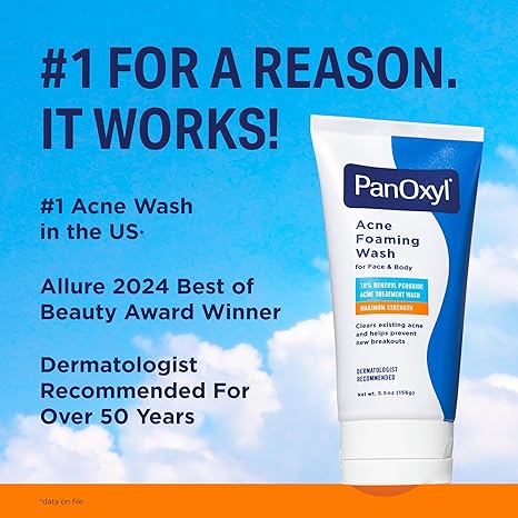 PanOxyl Acne Foaming Wash 10% Benzoyl Peroxide 156g