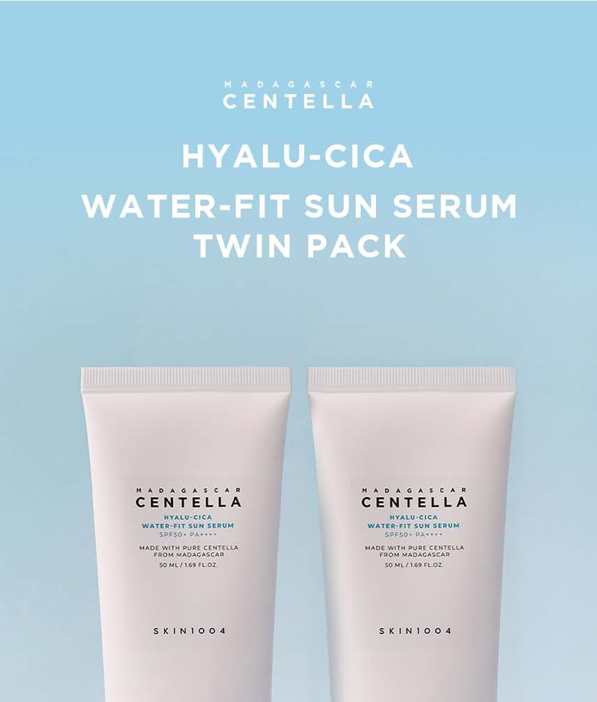 SKIN1004 Madagascar Centella Hyalu-Cica Water-Fit Sun Serum SPF50+ PA++++ â Twin Pack