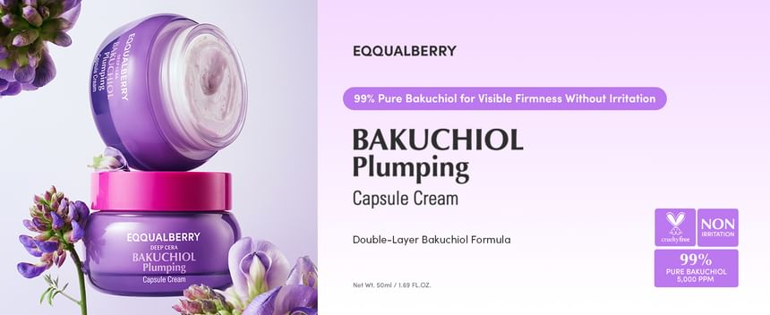EQQUALBERRY Deep Cera Bakuchiol Plumping Capsule Cream