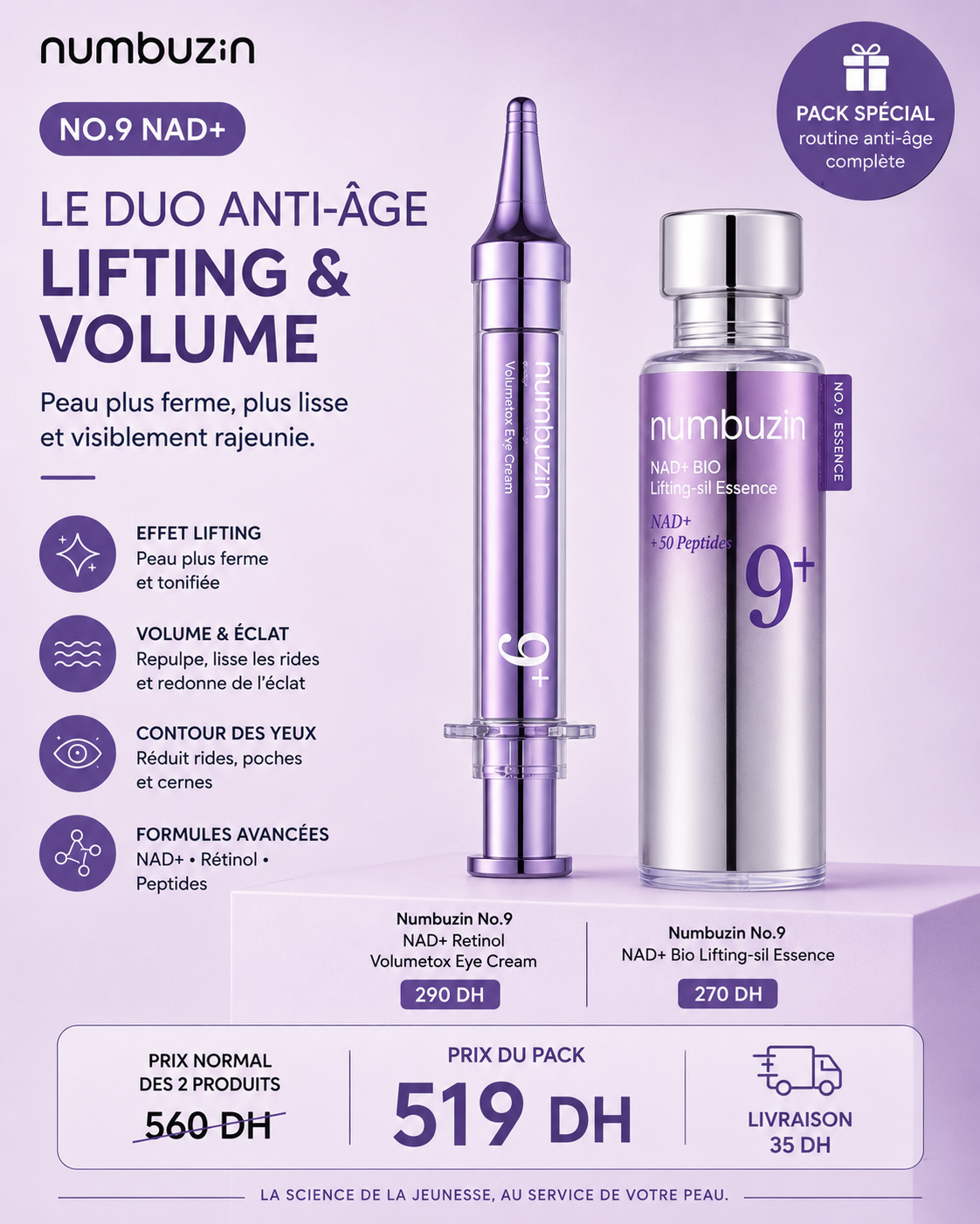 Pack Numbuzin No.9 – Duo Anti-Âge Lifting & Volume