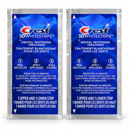 Crest 3D Whitestrips – 1 Upper + 1 Lower Strip
