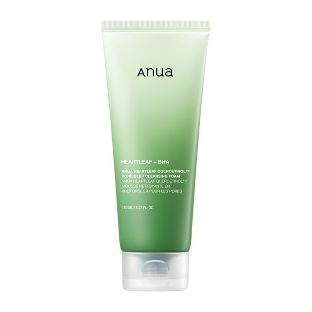 ANUA Heartleaf + BHA Quercetinol™ Pore Deep Cleansing Foam (150ml)