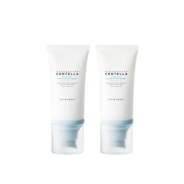 SKIN1004 Madagascar Centella Hyalu-Cica Water-Fit Sun Serum SPF50+ PA++++ – Twin Pack