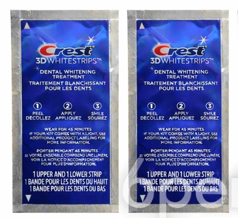 Crest 3D Whitestrips – 1 Upper + 1 Lower Strip